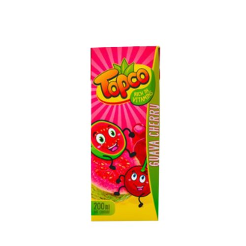 Topco Juice Guava Cherry 200ml x 24
