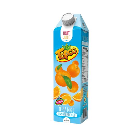 Topco Juice Orange Unsweetened 1L T