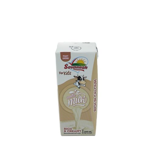 Savannah Vanilla Milk 200ml X 24 Non Vat